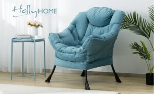 HollyHOME: Modern Cotton Fiber Fabric Lazy Chair