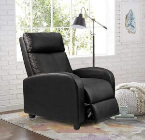 Homall: Recliner Chair Padded Seat Pu Leather